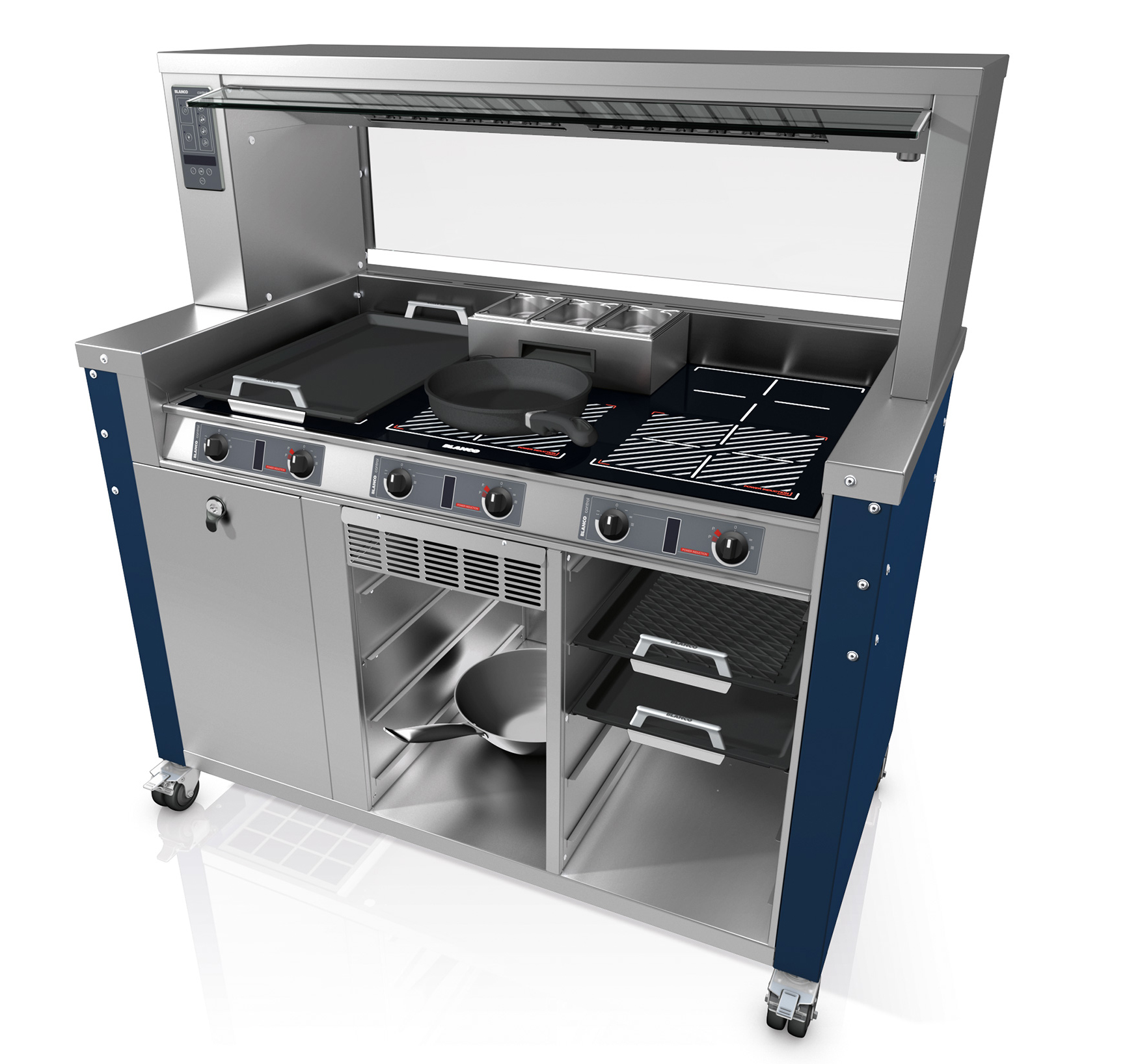 Die neue Blanco Cook i-Flex mit drei Kochaufsätzen. Foto: Blanco Professional