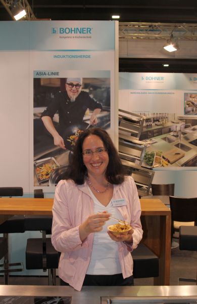 Auch Bohner unterstütze als Partner der IKA-Olympiade die Köche. Geschäftsführerin Claudia Bohner ließ es sich anschließend schmecken.