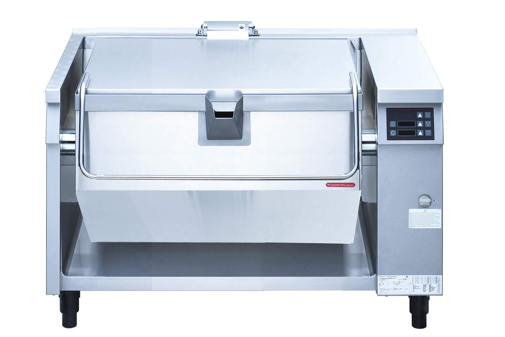 Energieeffizientes Arbeiten mit der Elektro-Duplex-Antihaft-Kippbratpfanne. Foto: Küppersbusch