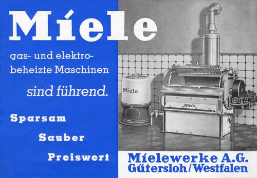 Miele-Werbung aus den 1920er Jahren.