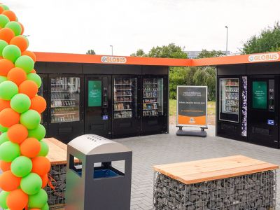 Der neue Smart-Store von Twenty4U am Globus-Standort Eschborn bietet Kunden ein 24/7-Versorgungsangebot.