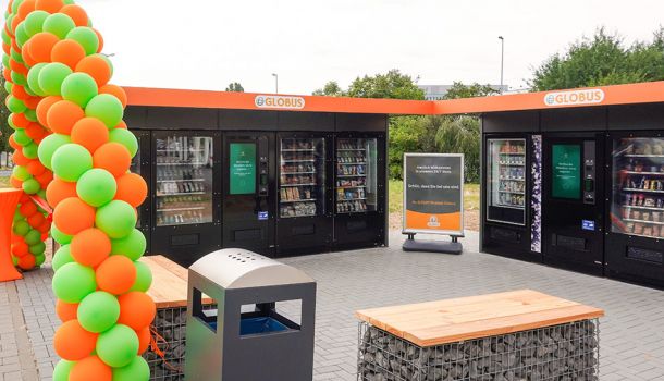 Der neue Smart-Store von Twenty4U am Globus-Standort Eschborn bietet Kunden ein 24/7-Versorgungsangebot.