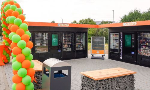Der neue Smart-Store von Twenty4U am Globus-Standort Eschborn bietet Kunden ein 24/7-Versorgungsangebot.